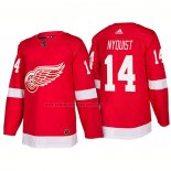 Camiseta Hockey Detroit Red Wings Gustav Nyquist New Outfitted 2018 Rojo