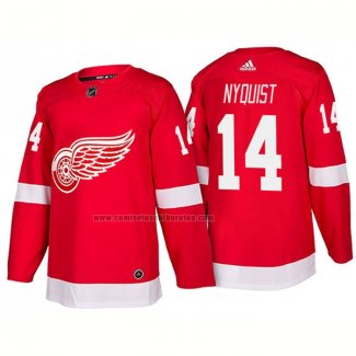 Camiseta Hockey Detroit Red Wings Gustav Nyquist New Outfitted 2018 Rojo