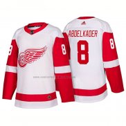 Camiseta Hockey Detroit Red Wings Justin Abdelkader New Outfitted 2018 Blanco