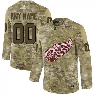 Camiseta Hockey Detroit Red Wings Personalizada 2019 Camuflaje