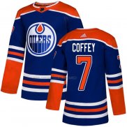 Camiseta Hockey Edmonton Oilers Paul Coffey Alterno Autentico Azul