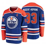 Camiseta Hockey Edmonton Oilers Ryan Nugent Hopkins Alterno Breakaway Azul