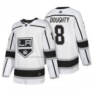 Camiseta Hockey Los Angeles Kings Drew Doughty Autentico Segunda 2018 Blanco