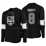 Camiseta Hockey Los Angeles Kings Drew Doughty Platinum Negro