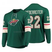 Camiseta Hockey Minnesota Wild Nino Niederreiter Platinum Verde