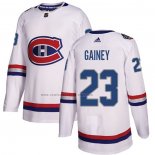 Camiseta Hockey Montreal Canadiens Bob Gainey Autentico 2017 100 Classic Blanco