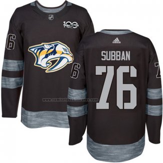 Camiseta Hockey Nashville Predators Subban Negro