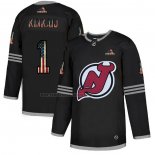 Camiseta Hockey New Jersey Devils Kinkaid 2020 USA Flag Negro