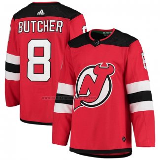 Camiseta Hockey New Jersey Devils Will Butcher Primera Autentico Rojo