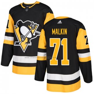 Camiseta Hockey Nino Pittsburgh Penguins Evgeni Malkin Primera Autentico Negro