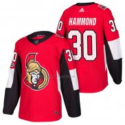 Camiseta Hockey Ottawa Senators Andrew Hammond Autentico Primera 2018 Rojo