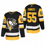 Camiseta Hockey Pittsburgh Penguins Chris Summers Primera Autentico Jugador Negro