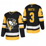 Camiseta Hockey Pittsburgh Penguins Olli Maatta Primera Autentico Jugador Negro