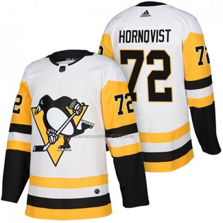 Camiseta Hockey Pittsburgh Penguins Patric Hornqvist Autentico Segunda 2018 Blanco