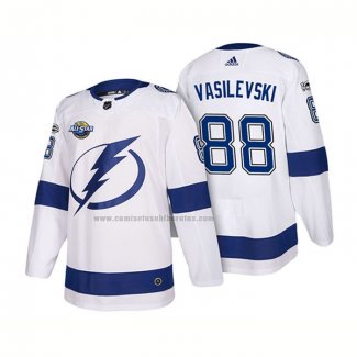 Camiseta Hockey Tampa Bay Lightning Andrei Vasilevskiy 2018 Blanco