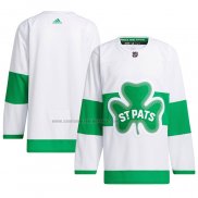 Camiseta Hockey Toronto Maple Leafs St. Patricks Alterno Primegreen Autentico Blanco