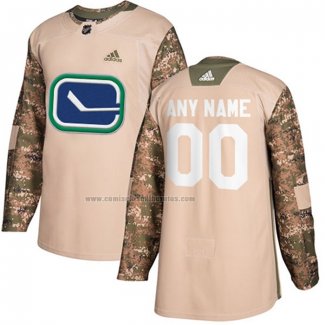 Camiseta Hockey Vancouver Canucks Personalizada Autentico 2017 Veterans Day Camuflaje