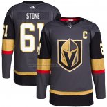 Camiseta Hockey Vegas Golden Knights Mark Stone Primera Autentico Gris