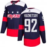 Camiseta Hockey Washington Capitals Evgeny Kuznetsov Autentico 2018 Stadium Series Azul