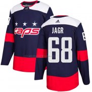 Camiseta Hockey Washington Capitals Jaromir Jagr Autentico 2018 Stadium Series Azul