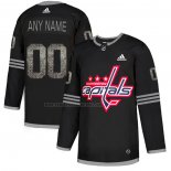 Camiseta Hockey Washington Capitals Personalizada Black Shadow Negro