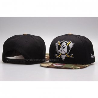 Gorra Anaheim Ducks Snapback Negro Camuflaje