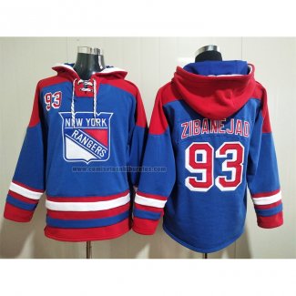 Sudaderas con Capucha New York Rangers Mika Zibanejad Azul