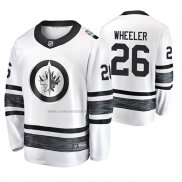 Camiseta Hockey 2019 All Star Winnipeg Jets Blake Wheeler Blanco