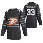 Camiseta Hockey 2020 All Star Anaheim Ducks Jakob Silfverberg Autentico Gris