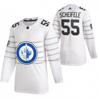 Camiseta Hockey 2020 All Star Winnipeg Jets Mark Scheifele Autentico Blanco