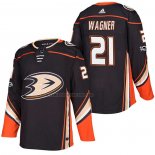 Camiseta Hockey Anaheim Ducks Chris Wagner Primera Autentico 2018 Negro