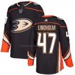 Camiseta Hockey Anaheim Ducks Hampus Linoholm Primera Autentico 2018 Negro