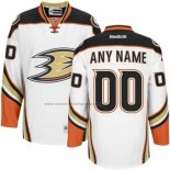 Camiseta Hockey Anaheim Ducks Personalizada Segunda Blanco