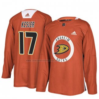 Camiseta Hockey Anaheim Ducks Ryan Kesler New Season Practice Naranja