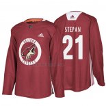 Camiseta Hockey Arizona Coyotes Derek Stepan New Season Practice Maroon