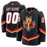 Camiseta Hockey Calgary Flames Alterno Personalizada Negro