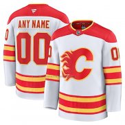 Camiseta Hockey Calgary Flames Segunda Personalizada Blanco