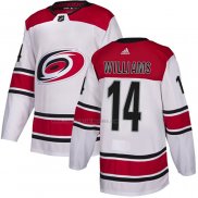 Camiseta Hockey Carolina Hurricanes Justin Williams 2019-20 Segunda Autentico Blanco