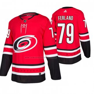 Camiseta Hockey Carolina Hurricanes Micheal Ferland Primera Autentico Rojo