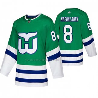 Camiseta Hockey Carolina Hurricanes Saku Maenalanen Whalers Night Verde