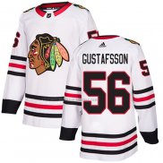 Camiseta Hockey Chicago Blackhawks Erik Gustafsson Road Autentico Blanco