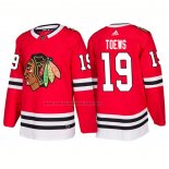 Camiseta Hockey Chicago Blackhawks Jonathan Toews Primera 2018 Rojo