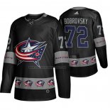 Camiseta Hockey Columbus Blue Jackets Sergei Bobrovsky Breakaway Negro