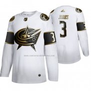 Camiseta Hockey Golden Edition Columbus Blue Jackets Seth Jones Autentico Blanco