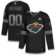 Camiseta Hockey Minnesota Wild Personalizada Black Shadow Negro