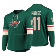 Camiseta Hockey Minnesota Wild Zach Parise Platinum Verde