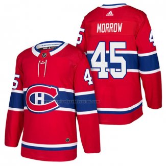 Camiseta Hockey Montreal Canadiens Joe Morrow Autentico Primera 2018 Rojo