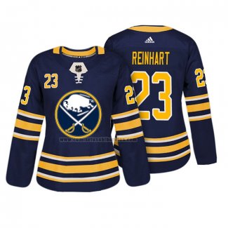 Camiseta Hockey Mujer Buffalo Sabres Sam Reinhart Autentico Jugador Azul