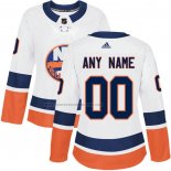 Camiseta Hockey Mujer New York Islanders Personalizada Segunda Blanco