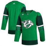 Camiseta Hockey Nashville Predators 2023 St. Patrick's Day Autentico Personalizada Verde